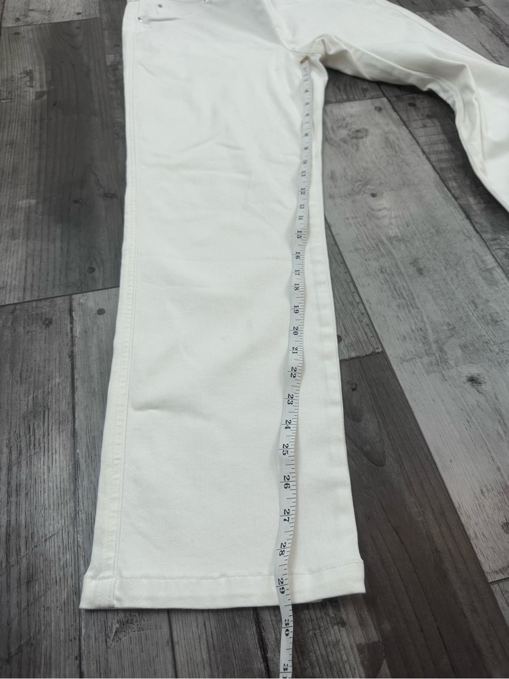 SPANX Straight Leg Jeans Pull On White Xl New NWT - Picture 4 of 8